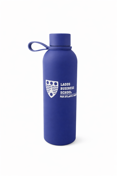 .Blue Matte Steel Bottle.